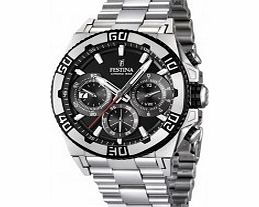 Festina Mens Black and Silver 2013 Chrono Bike