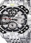 Festina Mens Chrono Bike White Steel Watch