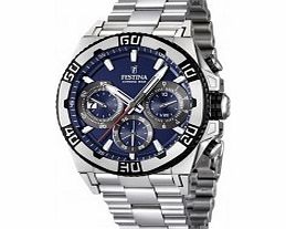 Festina Mens Light Blue and Silver 2013 Chrono