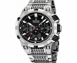 Festina Mens Silver and Black 2014 Chrono Bike