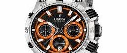 Festina Mens Silver and Orange 2014 Chrono Bike