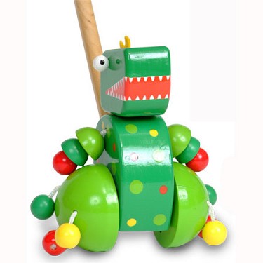 Fiesta Crafts Dinosaur Push Along Toy