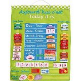 Fiesta Crafts Wall Hanging Bi-Lingual English And French Calendar