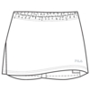 FILA MARIANNA PERFORMANCE SOLID SKORT (J)