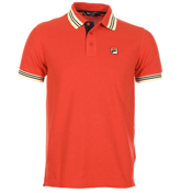 Fila Match Chinese Red Polo Shirt