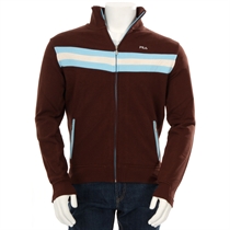 zip track top brown