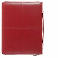 Classic Zipped Portfolio With Handles Cherry