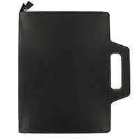 Domino Zipped Folder With Handles Black