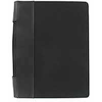 Graphic Zipped Portfolio With Handles Black