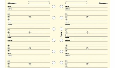 Pocket Inserts, Address / Telephone /