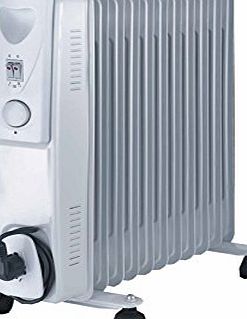 Fine Elements 11-Fin Oil Filled Radiator, 2500 W