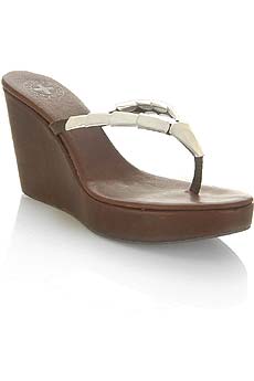 Fiorentini & Baker Aluminium jewel thong wedge sandals