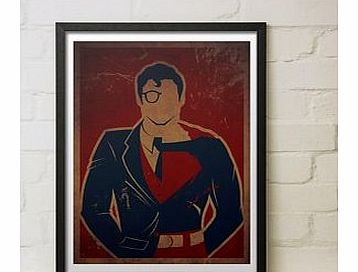 Clark Man (Large in a Black Frame)