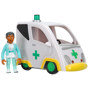 Fireman Sam Friction Ambulance with Nurse