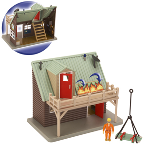 fireman sam Mountain Lodge Playset and Figure