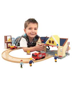 Fireman Sam Snap Trax Station Play Set