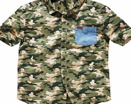 Firetrap Boys Camo Shirt - 8-9 Years