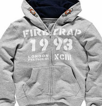 Firetrap Boys Grey Zip-Thru - 12-13 Years