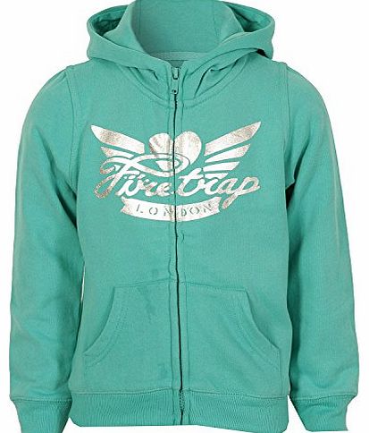 Firetrap Girls Firetrap Junior Girls Hoody in aqua - 8-9