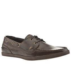 Firetrap Male Firetrap Marine Leather Upper in Brown, Grey