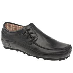 Firetrap Male Sportage Leather Upper in Black