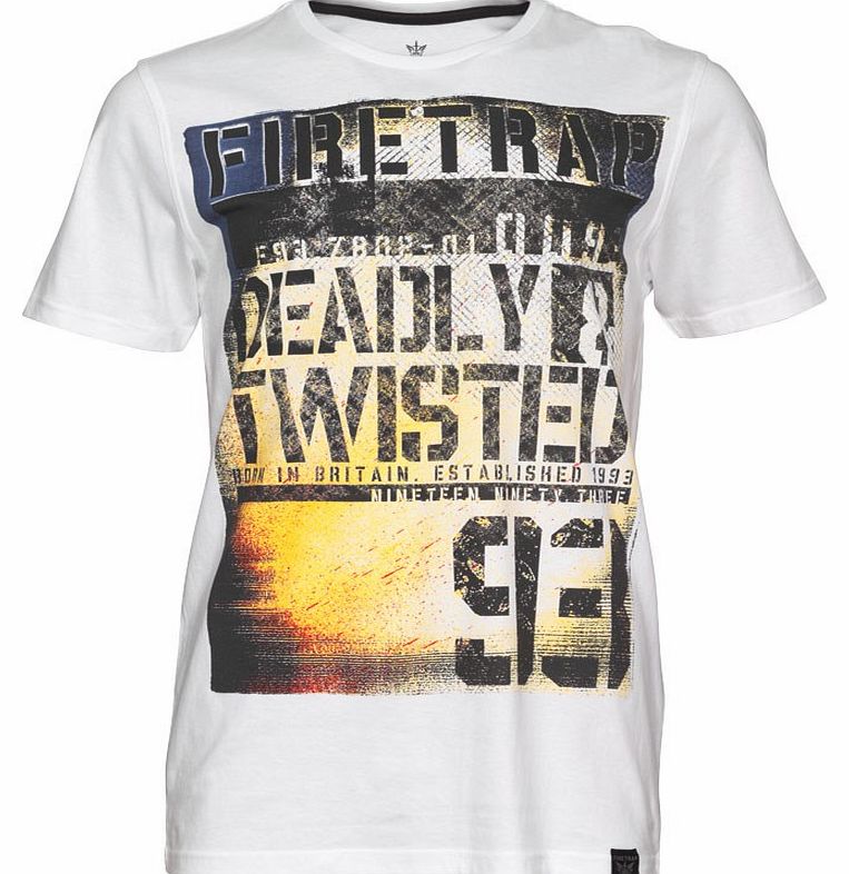 Mens Twisted T-Shirt Optic White