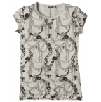 Womens Crystal T-Shirt Grey Marl