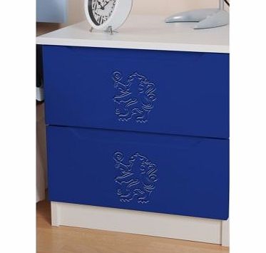 First Team Furniture Chelsea 2 Drawer Bedside Cabinet