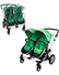 First Wheels Twin Pushchair Green