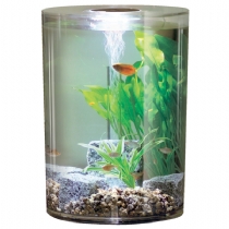 Biube Coldwater Aquarium With Led Light Black