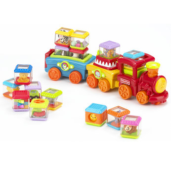 Peek a Blocks Press N Go Train Bumper