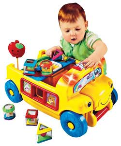 Fisher-Price Peek a Blocks Sort n Roll School Bus