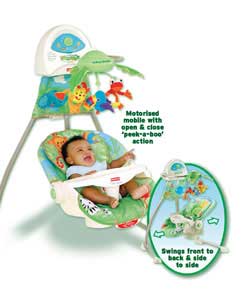 fisher-price Rainforest Open Top Cradle Swing