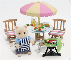 Fisher Price Sylvanian Families Garden Barbecue Set