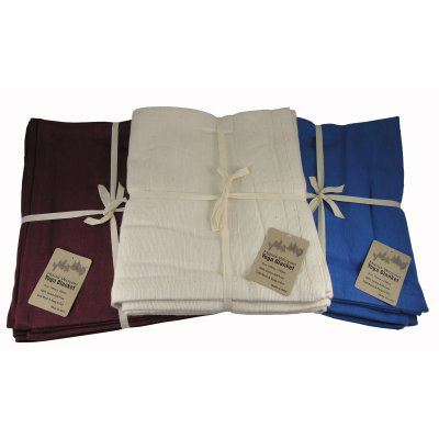 Fitness-Mad Hand Woven Yoga Blanket (YBLANKETN Natural)