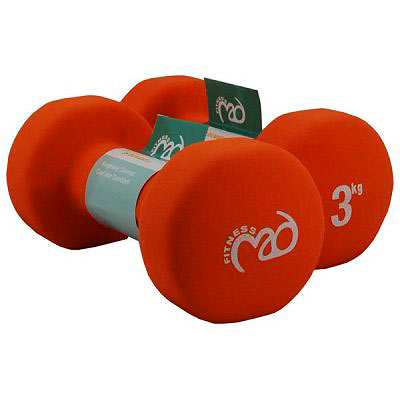 Fitness-Mad Neoprene Dumbells (FDBELL5 - Neo DB Pair 5Kg - Black)