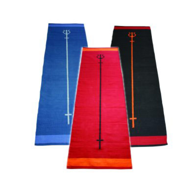 Trident Cotton Yoga Rug (YRUG07 Black)