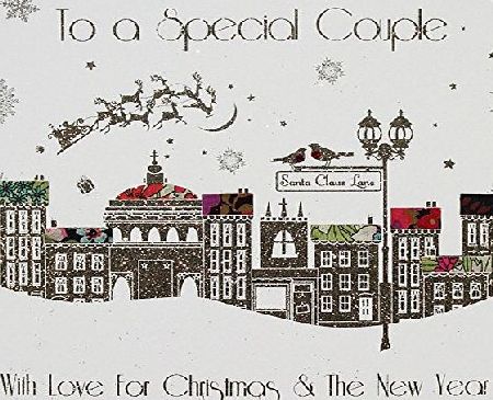 Five Dollar Shake  Moonbeams and Magic Range To a Special Couple - Handmade Christmas Card - MBX21