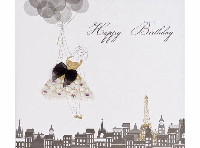 FIVE DOLLAR SHAKE  THE ETOILE RANGE  ET11 `` HAPPY BIRTHDAY `` HANDMADE OPEN BIRTHDAY CARD - ET11