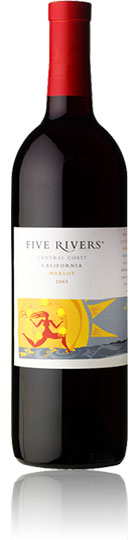 five Rivers Merlot 2005 Central Coast (75cl)