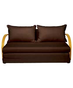 Foam Fold Out Sofa Bed - Chocolate