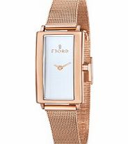 Fjord Ladies Gyda 2 Hand Rose Gold Mesh Watch