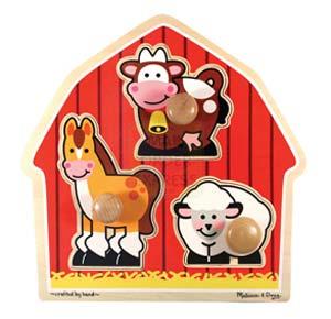 Flair Melissa and Doug Barnyard Large Peg Puzzle