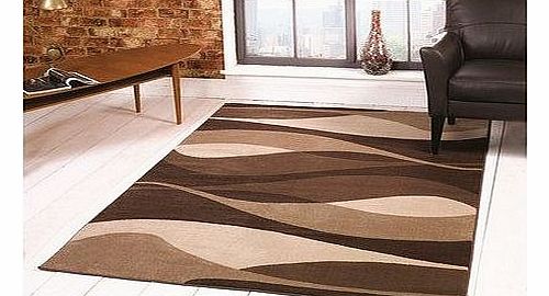 Flair Rugs Sincerity Modern Contour Rug, Brown, 120 x 170 Cm