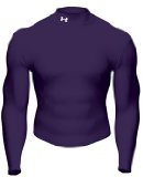 Flair UNDER ARMOUR Cold Gear Long Sleeve Mock , XXL, PURPLE