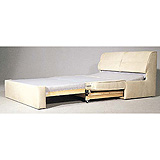 Flame Diana Double Sofa Bed In Mushroom Microfibre