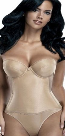 Flattering Me Longline Bridal Bra Bustier 728 - 36DD - Nude