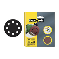 Flexovit Hook and Loop Discs Pack of 25 115mm Assorted 63642526705