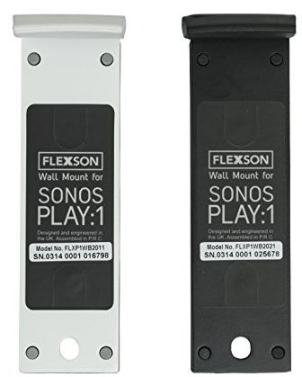 Flexson Tilt and Swivel Wall Mount Bracket for SONOS PLAY:1 - White (Pack of 2)