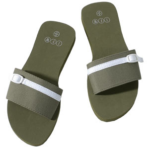 Flip Flops- Khaki- Size 4